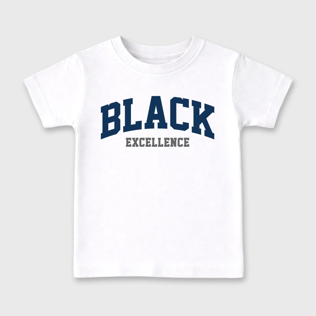 Varsity Black Excellence Baby & Kids Graphic T-Shirt featuring original artwork designed to match the Air Jordan 13 Flint. White 2 Kids Graphic Tee.