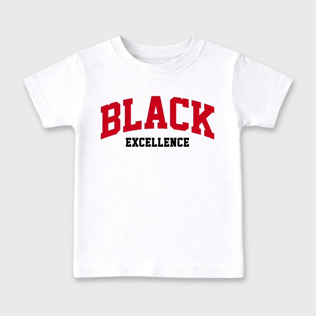 Sneaker match tees – Sneaker Tees To Match Air Jordan 13 University Red Shoes – Varsity Black Excellence Kids T-Shirt White 2