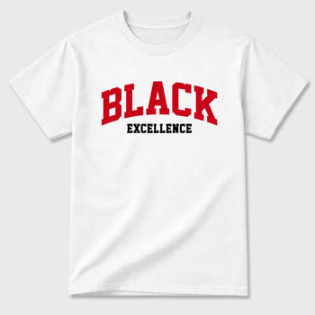 Sneaker match tees – Sneaker Tees To Match Air Jordan 13 University Red Shoes – Varsity Black Excellence Tee White 2