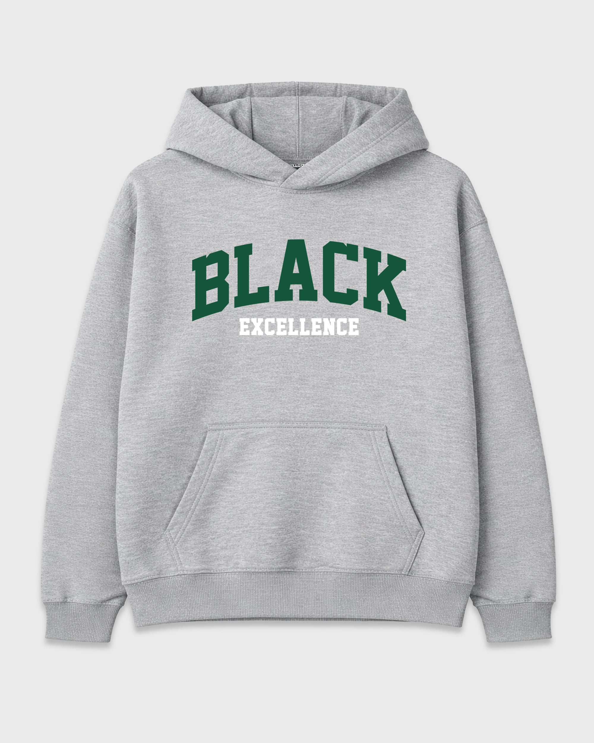 Varsity Black Excellence Graphic T-Shirt featuring original streetwear artwork designed to match the Air Jordan 14 Forest Green. Heather Grey 2 Graphic Tee.