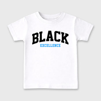 Sneaker match tees – Sneaker Tees To Match Air Jordan 14 University Blue Shoes – Varsity Black Excellence Kids T-Shirt White 2