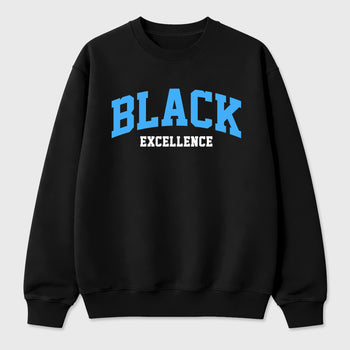 Sneaker match tees – Sneaker Tees To Match Air Jordan 14 University Blue Shoes – Varsity Black Excellence Tee Black 2