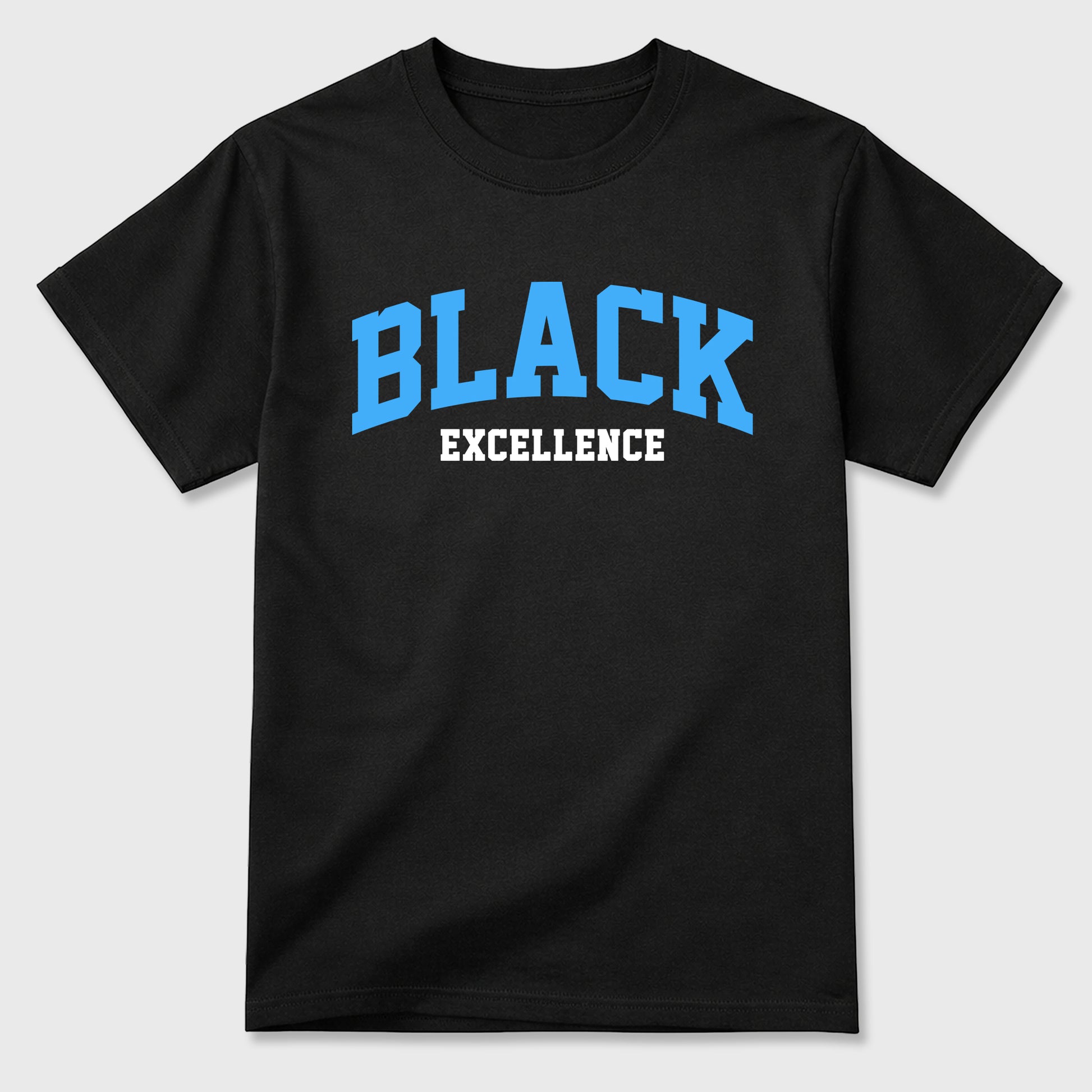 Sneaker match tees – Sneaker Tees To Match Air Jordan 14 University Blue Shoes – Varsity Black Excellence Tee Black 2