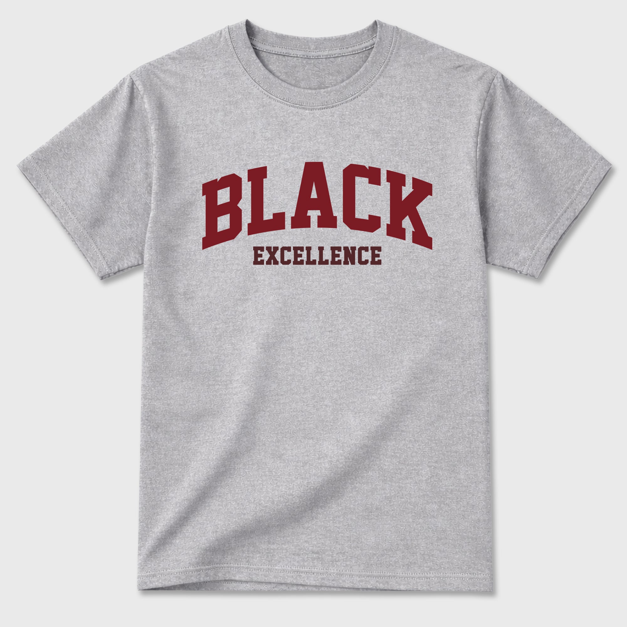 Varsity Black Excellence Graphic T-Shirt sneaker match tee designed for the Air Jordan 3 Bin 23, featuring coordinated color options for a perfect streetwear match. Heather Grey 2 shirt.