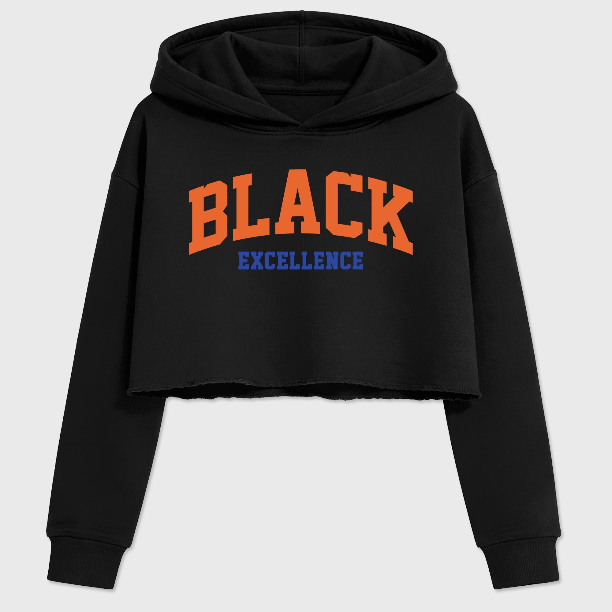 Varsity Black Excellence women’s crop tee designed to match the Air Jordan 3 Knicks, featuring coordinated Black 2 options for a perfect streetwear vibe.