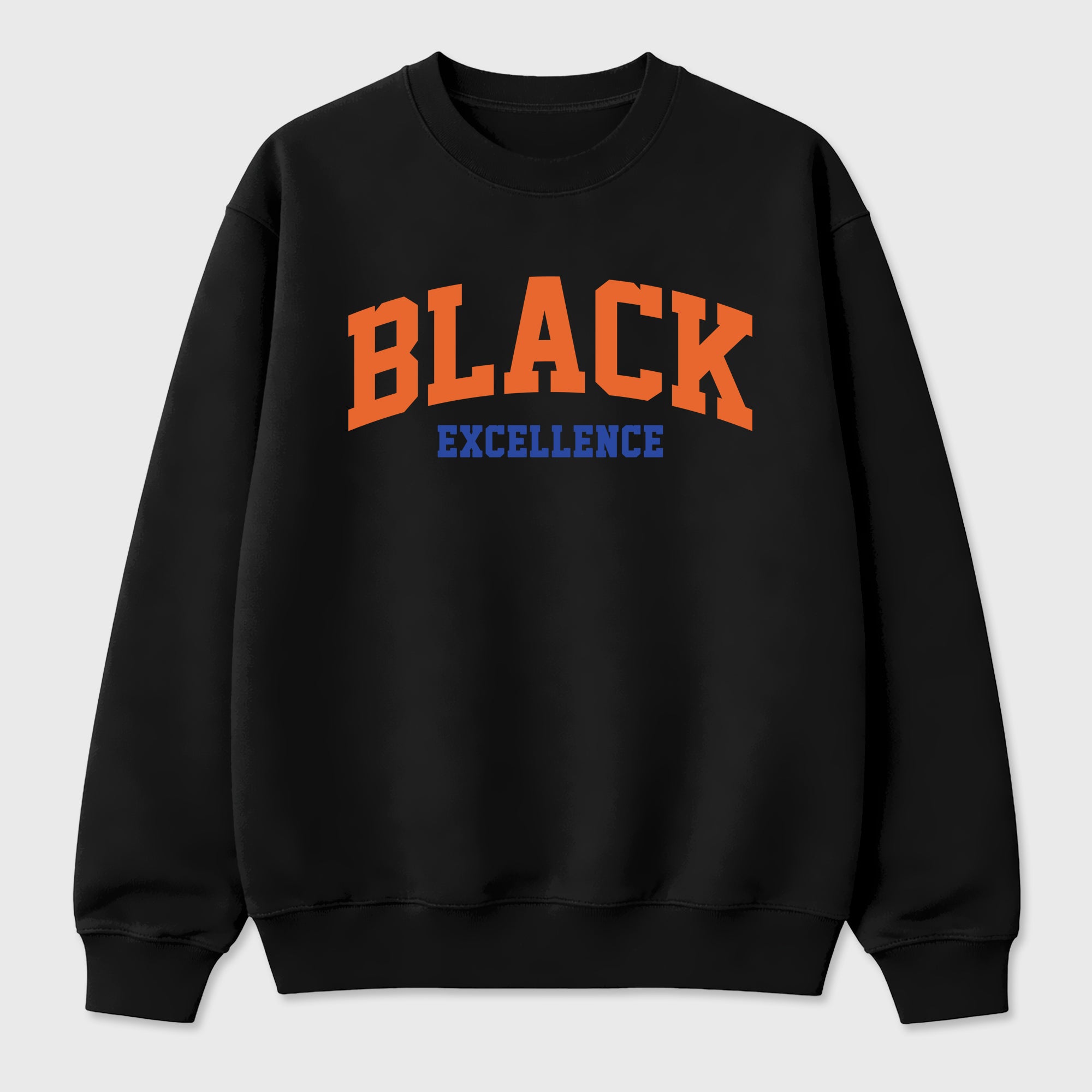 Varsity Black Excellence Graphic T-Shirt sneaker match tee designed for the Air Jordan 3 Knicks, featuring coordinated color options for a perfect streetwear match. Black 2 shirt.