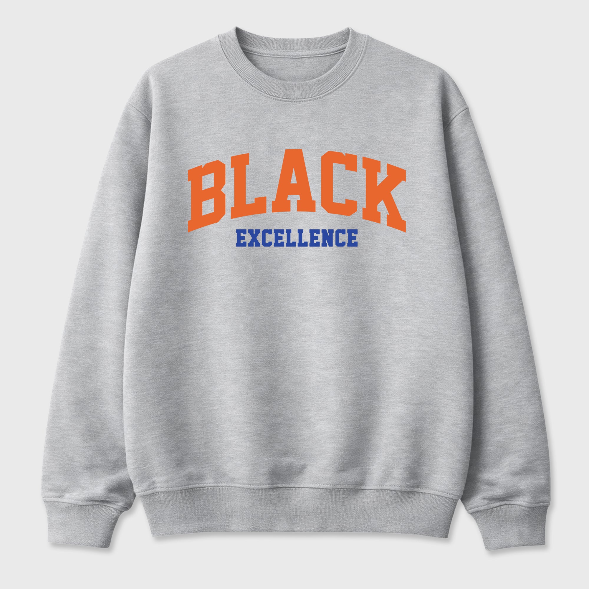 Varsity Black Excellence Graphic T-Shirt sneaker match tee designed for the Air Jordan 3 Knicks, featuring coordinated color options for a perfect streetwear match. Heather Grey 2 shirt.