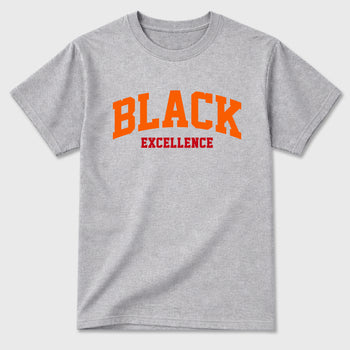 Sneaker match tees – Sneaker Tees To Match Air Jordan 3 Orange Citrus Shoes – Varsity Black Excellence Tee Heather Grey 2