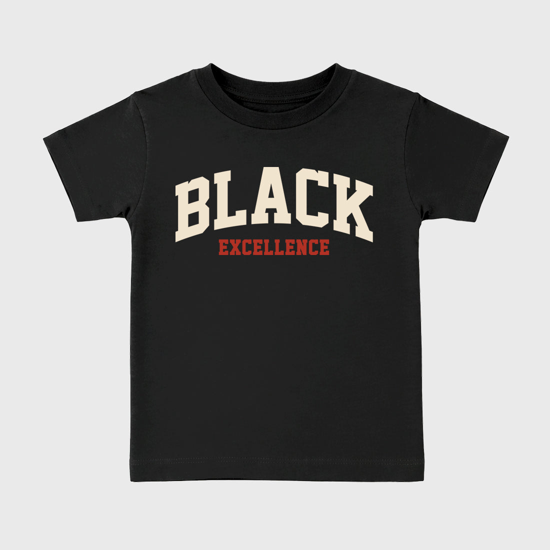 Sneaker match tees – Sneaker Tees To Match Air Jordan 4 Brick After Brick Shoes – Varsity Black Excellence Kids T-Shirt Black 2