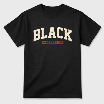 Sneaker match tees – Sneaker Tees To Match Air Jordan 4 Brick After Brick Shoes – Varsity Black Excellence Tee Black 2