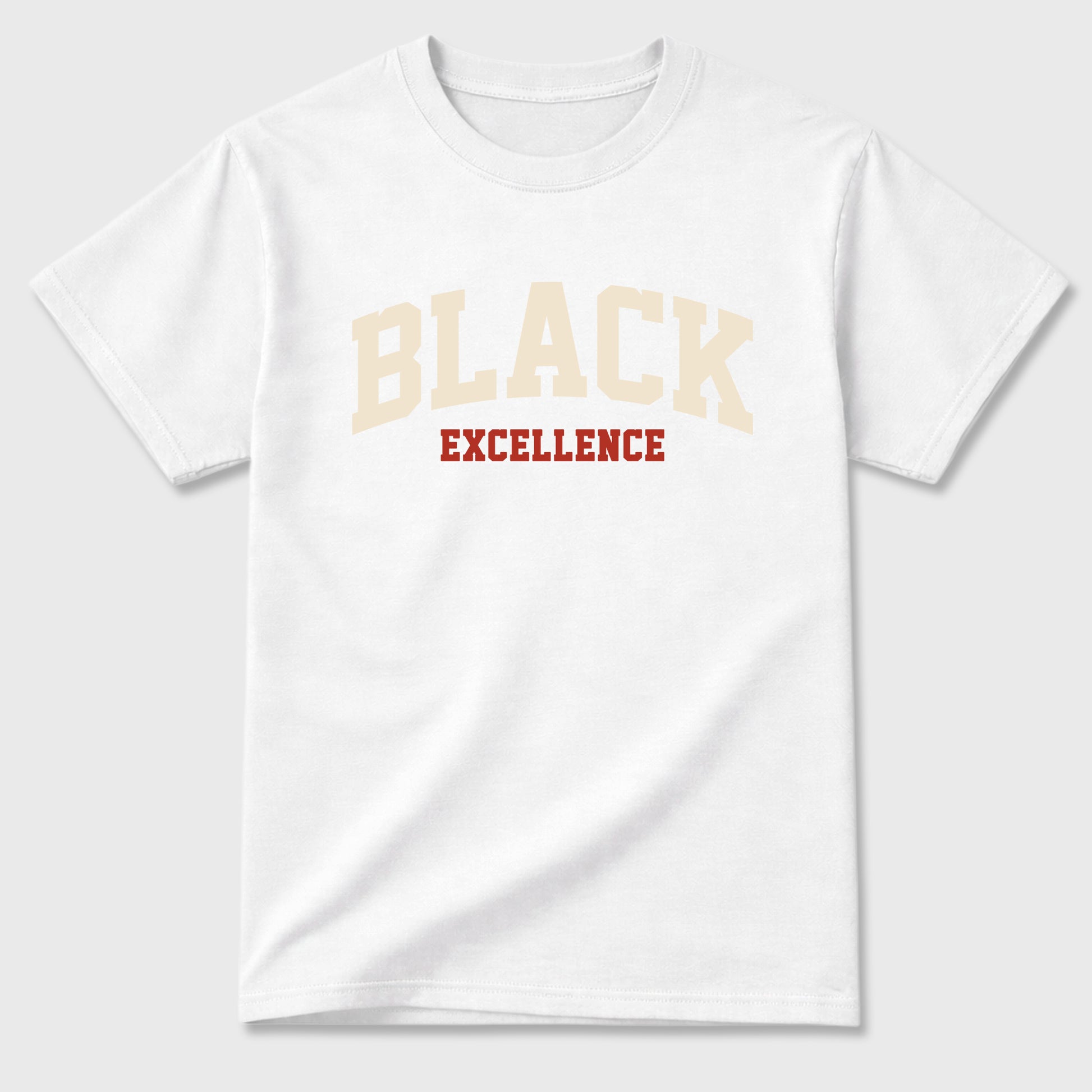 Sneaker match tees – Sneaker Tees To Match Air Jordan 4 Brick After Brick Shoes – Varsity Black Excellence Tee White 2