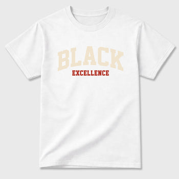 Sneaker match tees – Sneaker Tees To Match Air Jordan 4 Brick After Brick Shoes – Varsity Black Excellence Tee White 2