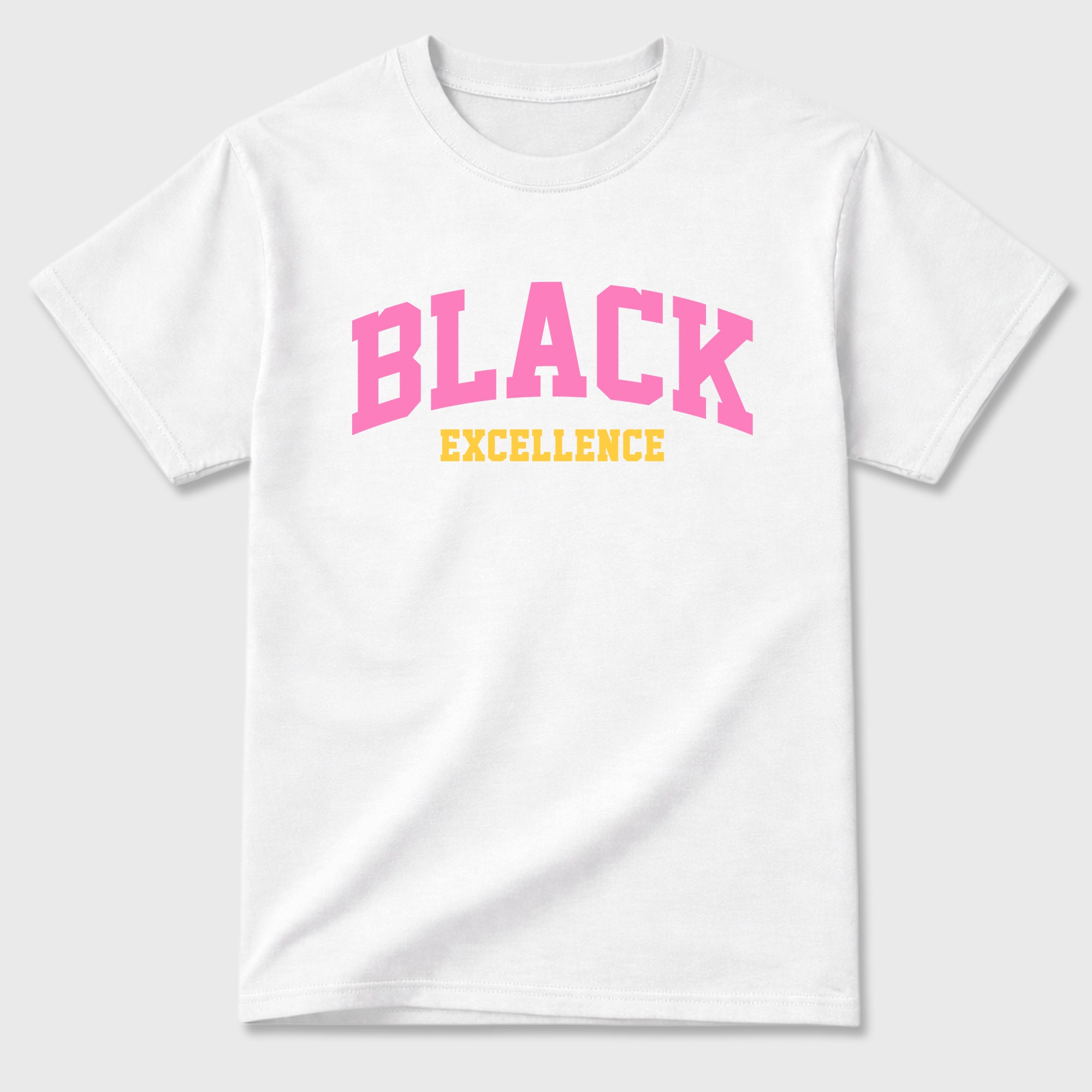 Varsity Black Excellence Graphic T-Shirt featuring original streetwear artwork designed to match the Air Jordan 4 Comic. White 2 Graphic T-Shirt.