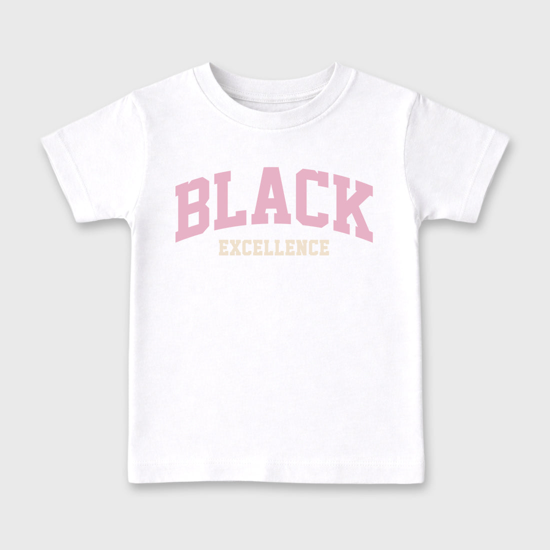 Sneaker match tees – Sneaker Tees To Match Air Jordan 4 Iced Carmine Shoes – Varsity Black Excellence Kids T-Shirt White 2