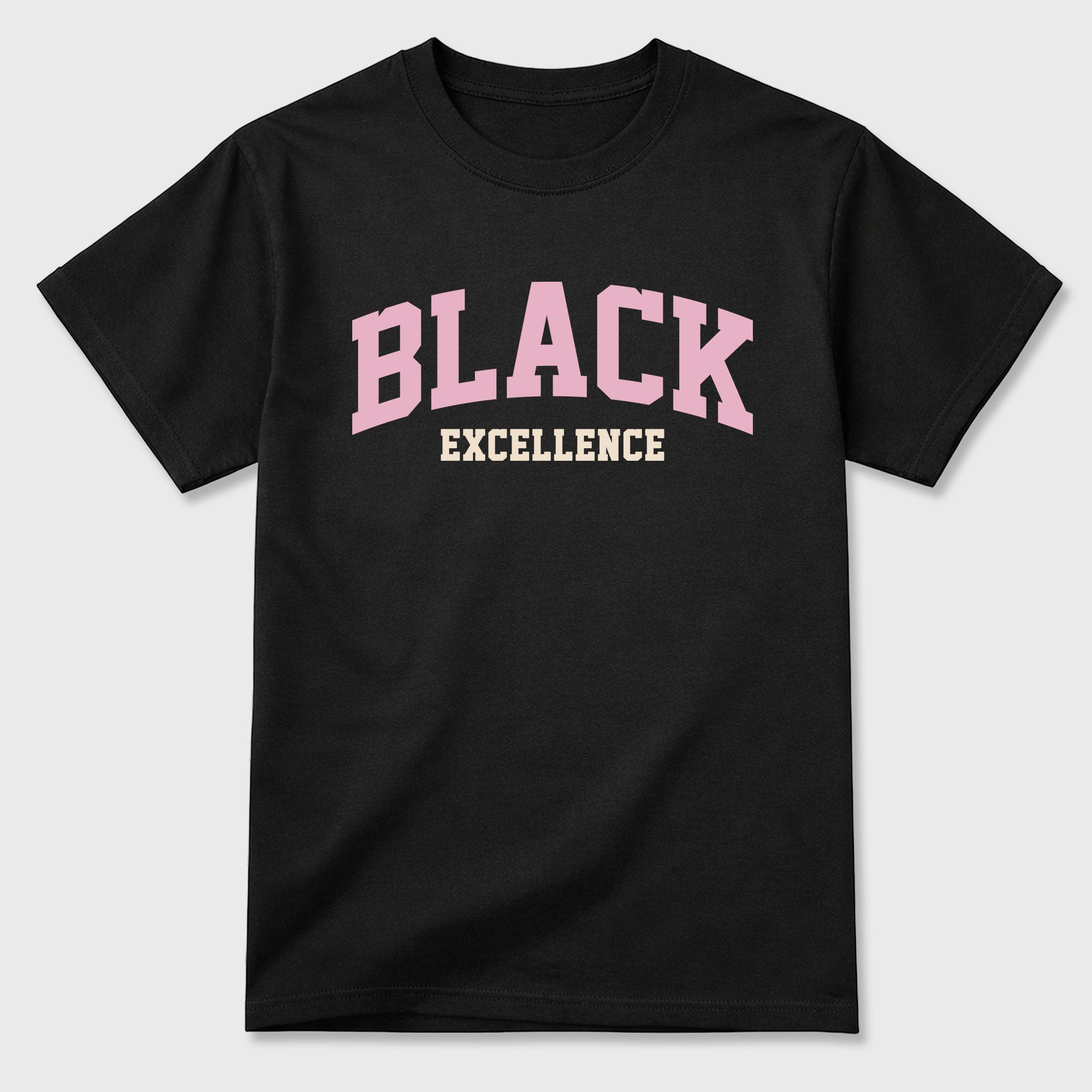 Sneaker match tees – Sneaker Tees To Match Air Jordan 4 Iced Carmine Shoes – Varsity Black Excellence Tee Black 2