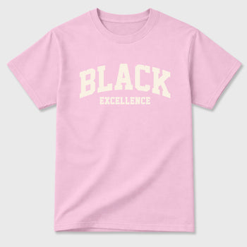 Sneaker match tees – Sneaker Tees To Match Air Jordan 4 Iced Carmine Shoes – Varsity Black Excellence Tee Pink 2