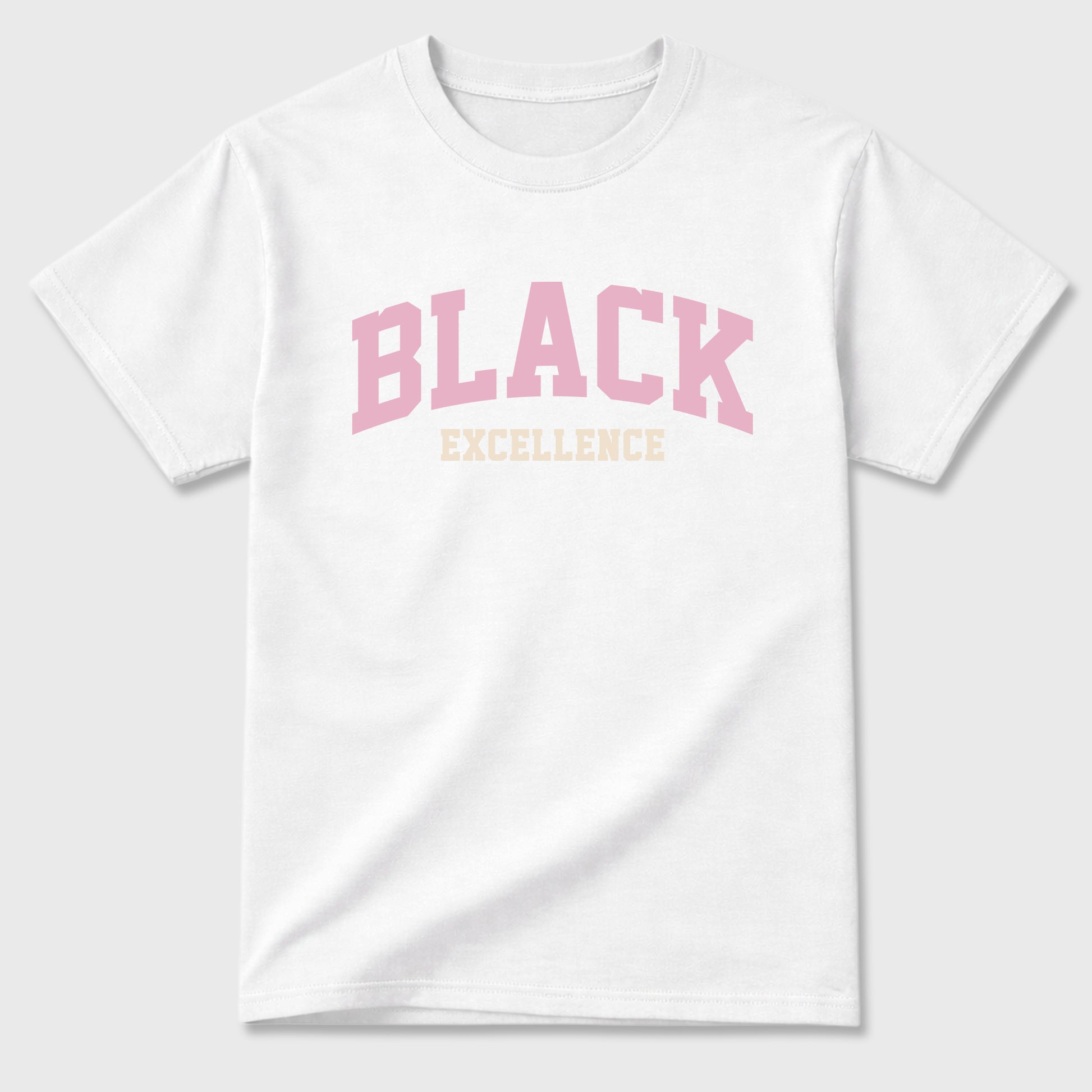 Sneaker match tees – Sneaker Tees To Match Air Jordan 4 Iced Carmine Shoes – Varsity Black Excellence Tee White 2