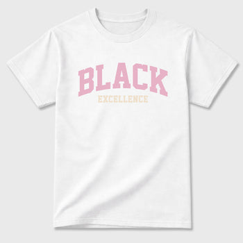 Sneaker match tees – Sneaker Tees To Match Air Jordan 4 Iced Carmine Shoes – Varsity Black Excellence Tee White 2