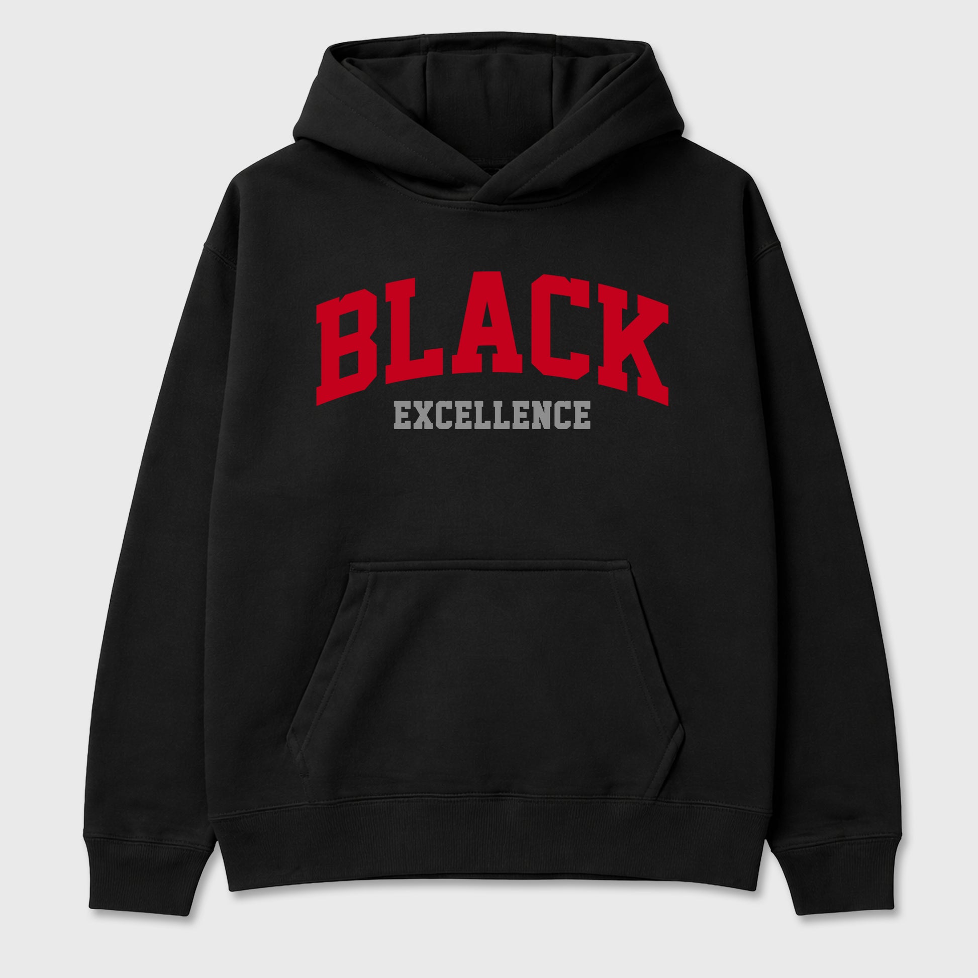 Varsity Black Excellence Graphic T-Shirt sneaker match tee designed for the Air Jordan 4 Toro Bravo, featuring coordinated color options for a perfect streetwear match. Black 2 shirt.