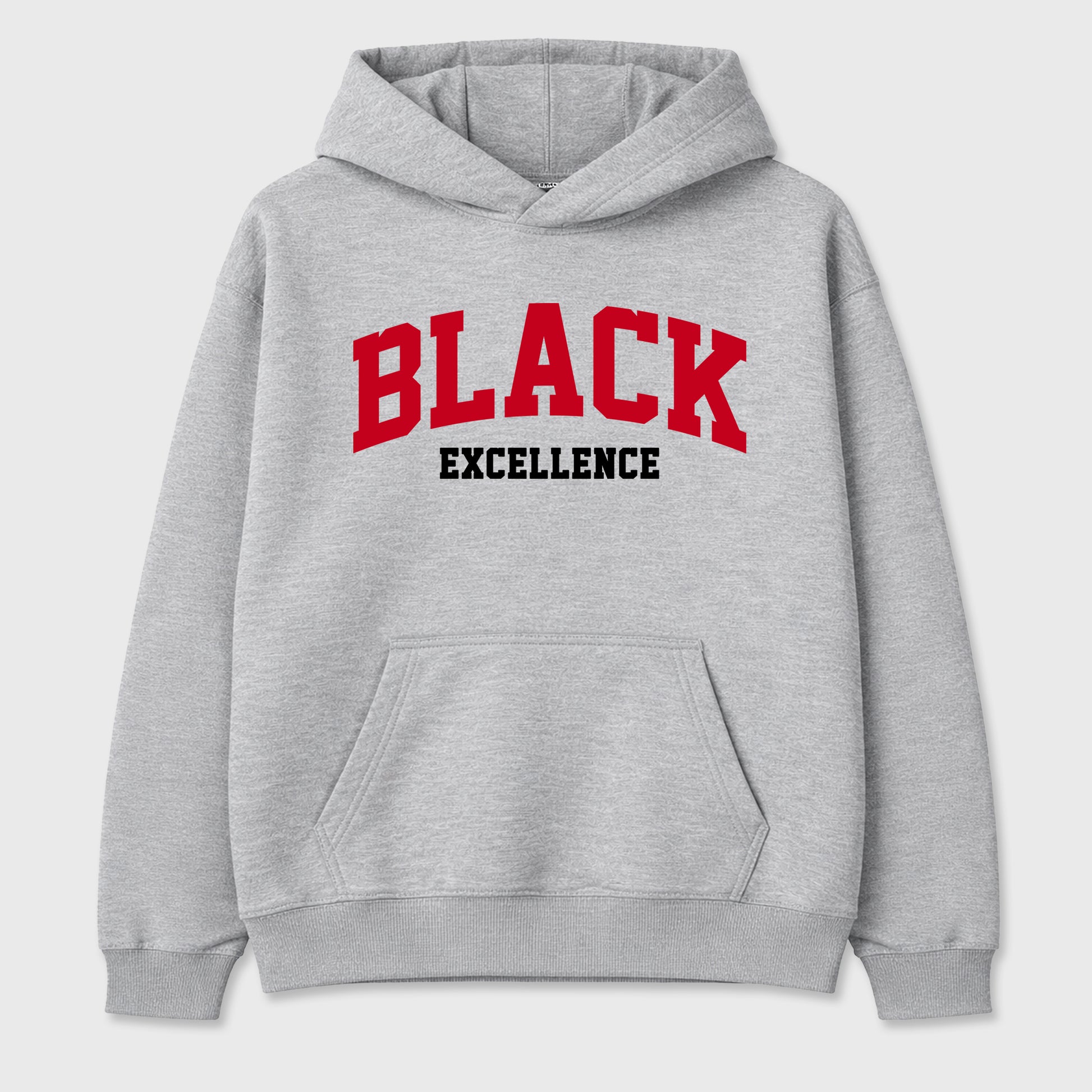 Varsity Black Excellence Graphic T-Shirt sneaker match tee designed for the Air Jordan 4 Toro Bravo, featuring coordinated color options for a perfect streetwear match. Heather Grey 2 shirt.