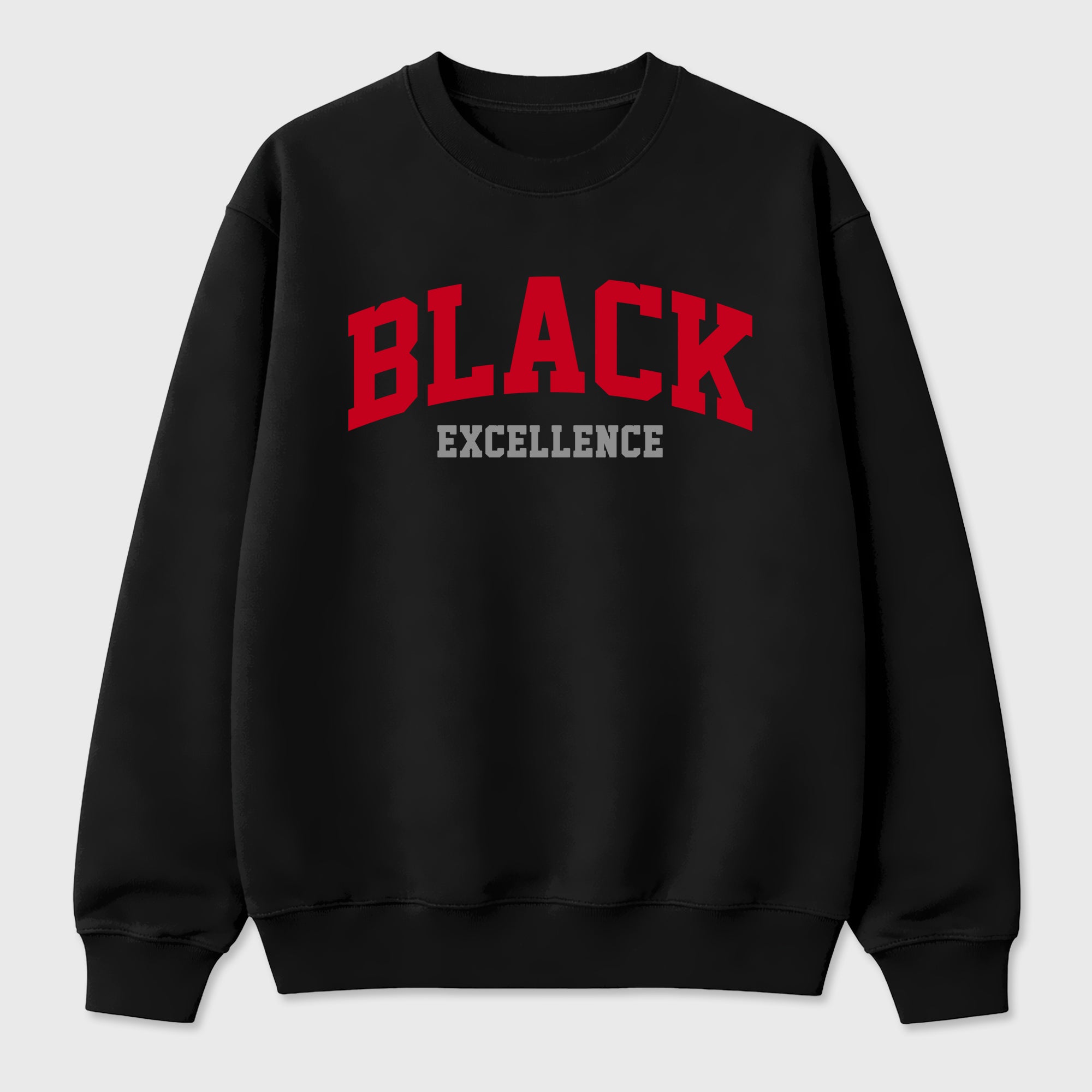 Varsity Black Excellence Graphic T-Shirt sneaker match tee designed for the Air Jordan 4 Toro Bravo, featuring coordinated color options for a perfect streetwear match. Black 2 shirt.