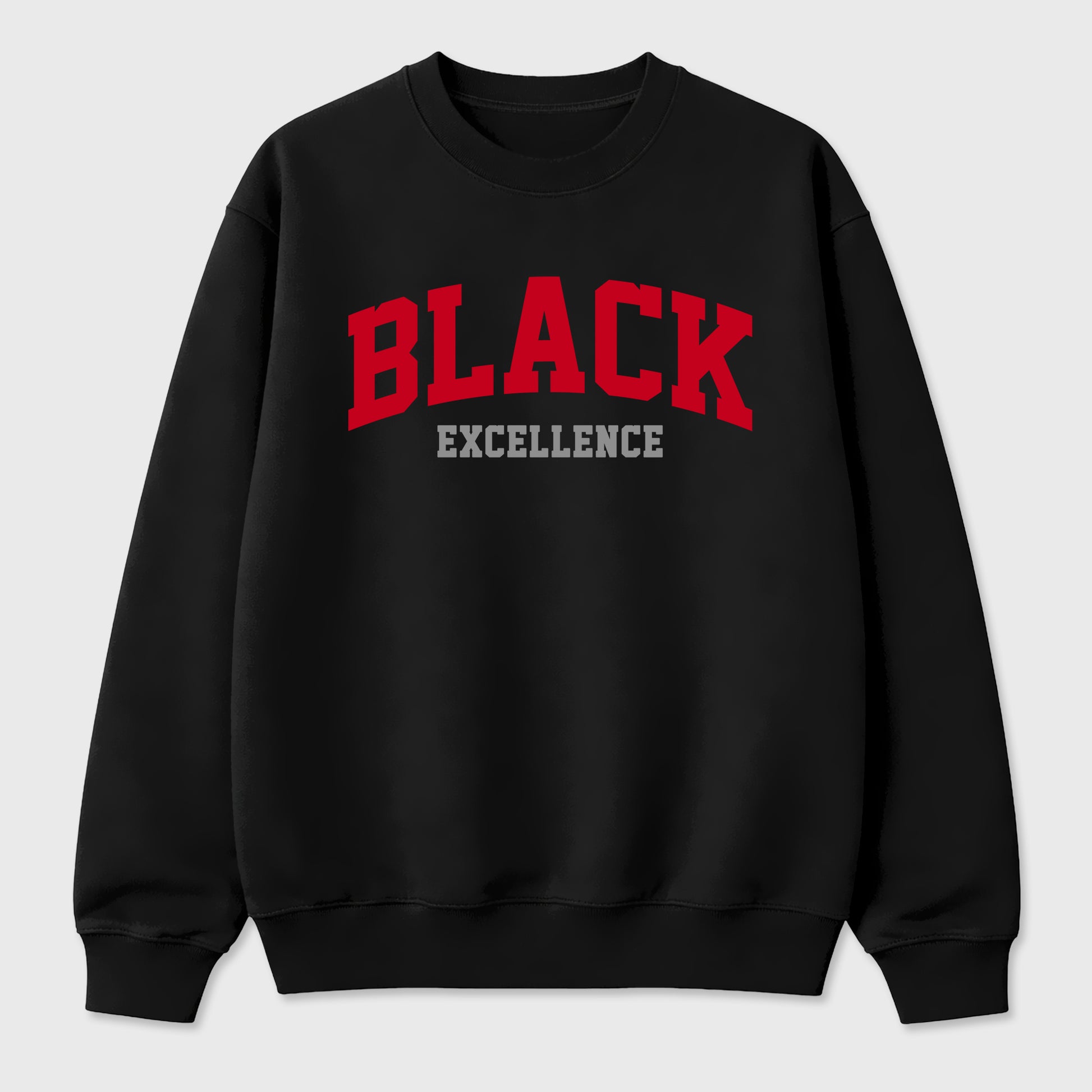 Varsity Black Excellence Graphic T-Shirt sneaker match tee designed for the Air Jordan 4 Toro Bravo, featuring coordinated color options for a perfect streetwear match. Black 2 shirt.