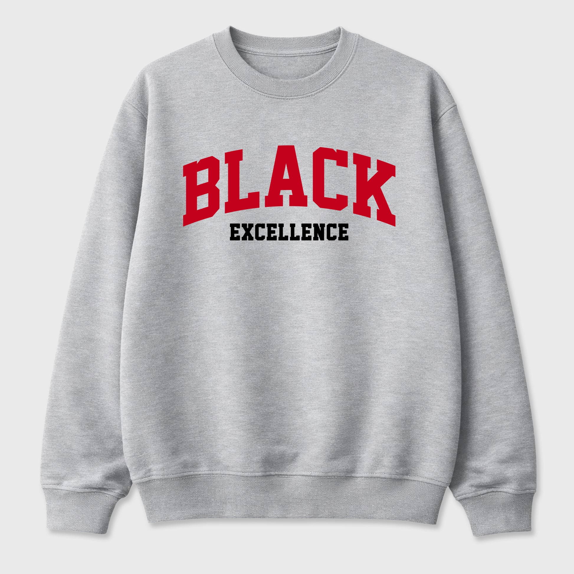 Varsity Black Excellence Graphic T-Shirt sneaker match tee designed for the Air Jordan 4 Toro Bravo, featuring coordinated color options for a perfect streetwear match. Heather Grey 2 shirt.