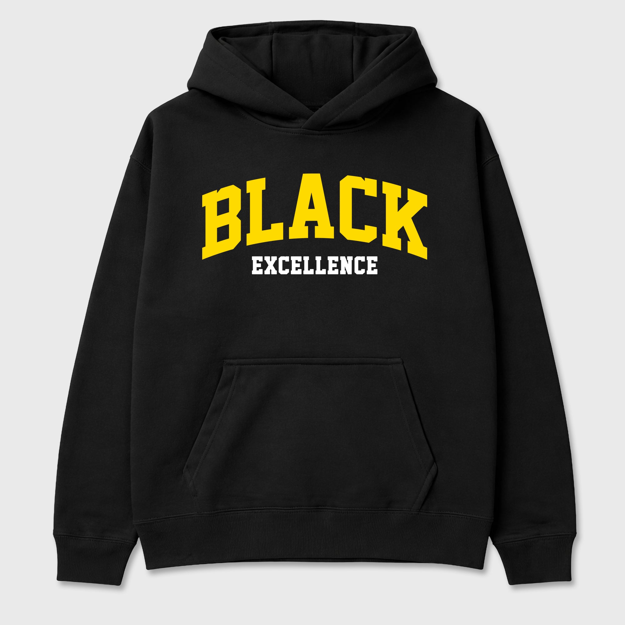Varsity Black Excellence Graphic T-Shirt featuring original streetwear artwork designed to match the Air Jordan 4 Tour Yellow. Black 2 Graphic Tee.
