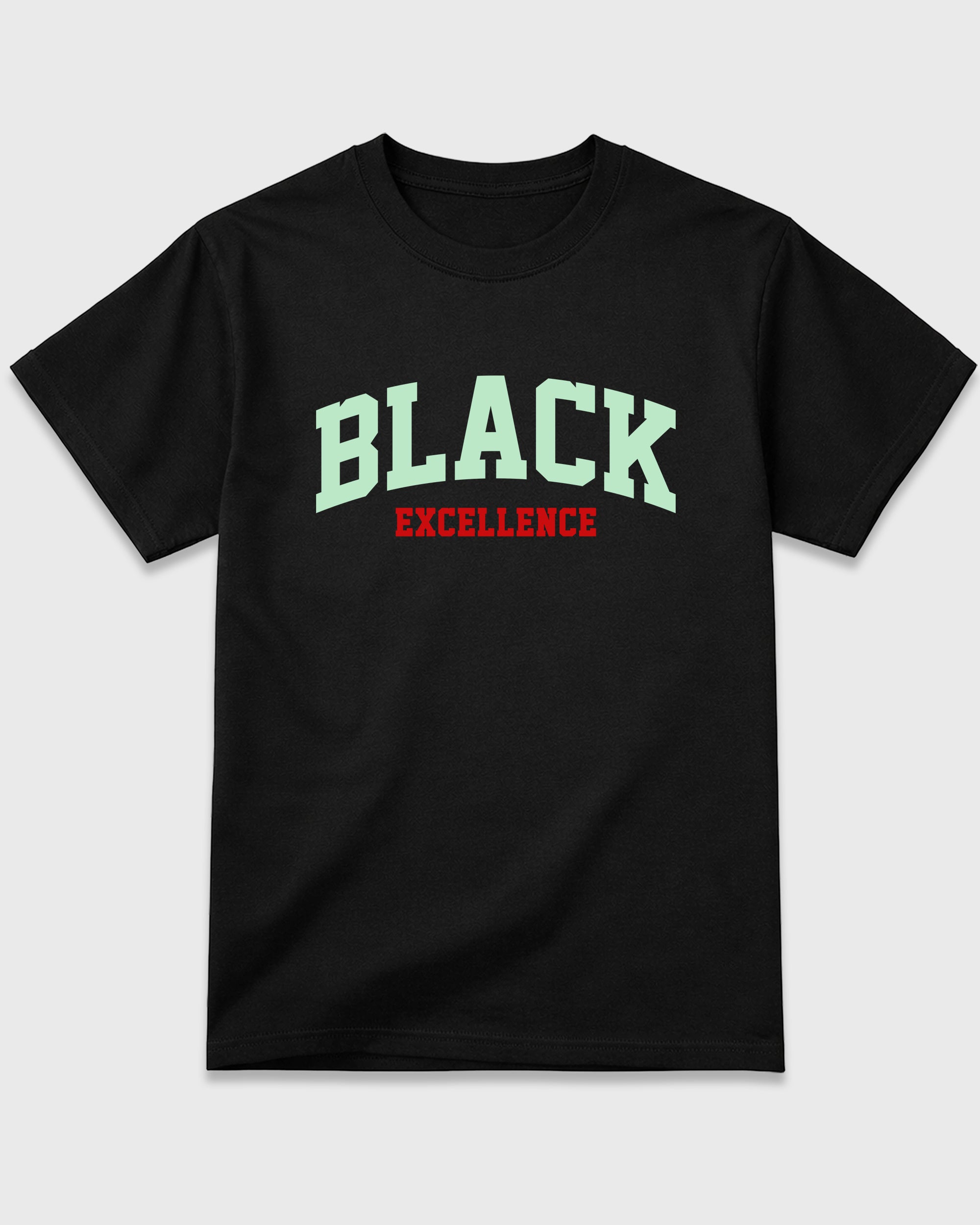 Varsity Black Excellence Graphic T-Shirt featuring original streetwear artwork designed to match the Air Jordan 5 Halloween. Black 2 Graphic T-Shirt.