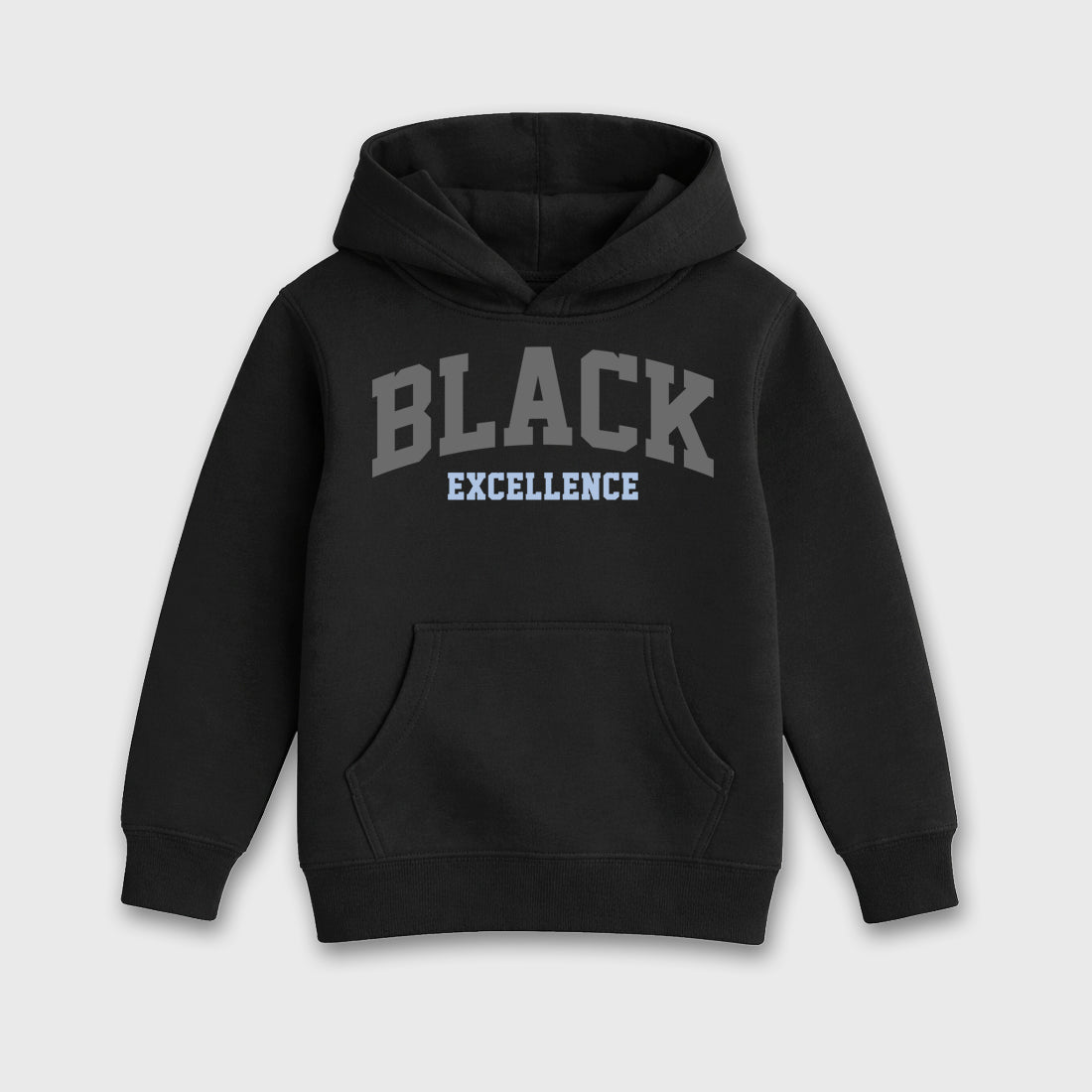 Sneaker match tees – Sneaker Tees To Match Air Jordan 5 Wolf Grey Shoes – Varsity Black Excellence Kids T-Shirt Black 2