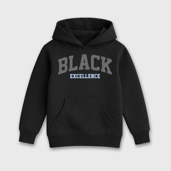 Sneaker match tees – Sneaker Tees To Match Air Jordan 5 Wolf Grey Shoes – Varsity Black Excellence Kids T-Shirt Black 2