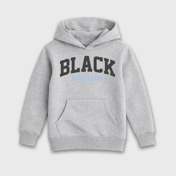 Sneaker match tees – Sneaker Tees To Match Air Jordan 5 Wolf Grey Shoes – Varsity Black Excellence Kids T-Shirt Heather Grey 2