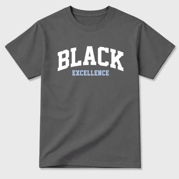 Sneaker match tees – Sneaker Tees To Match Air Jordan 5 Wolf Grey Shoes – Varsity Black Excellence Tee Cool Grey 2