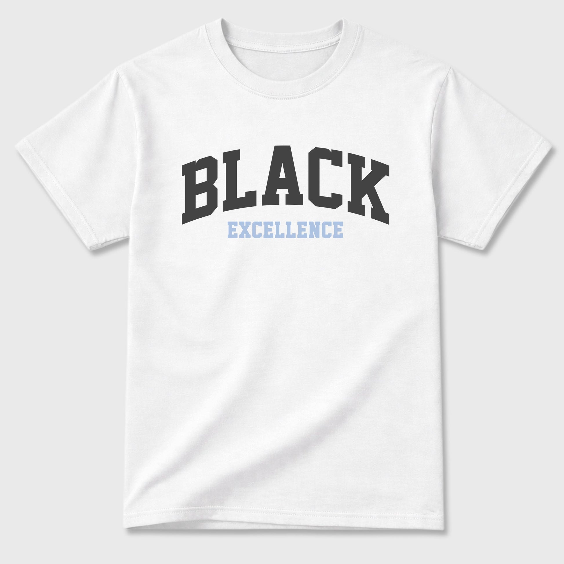 Sneaker match tees – Sneaker Tees To Match Air Jordan 5 Wolf Grey Shoes – Varsity Black Excellence Tee White 2