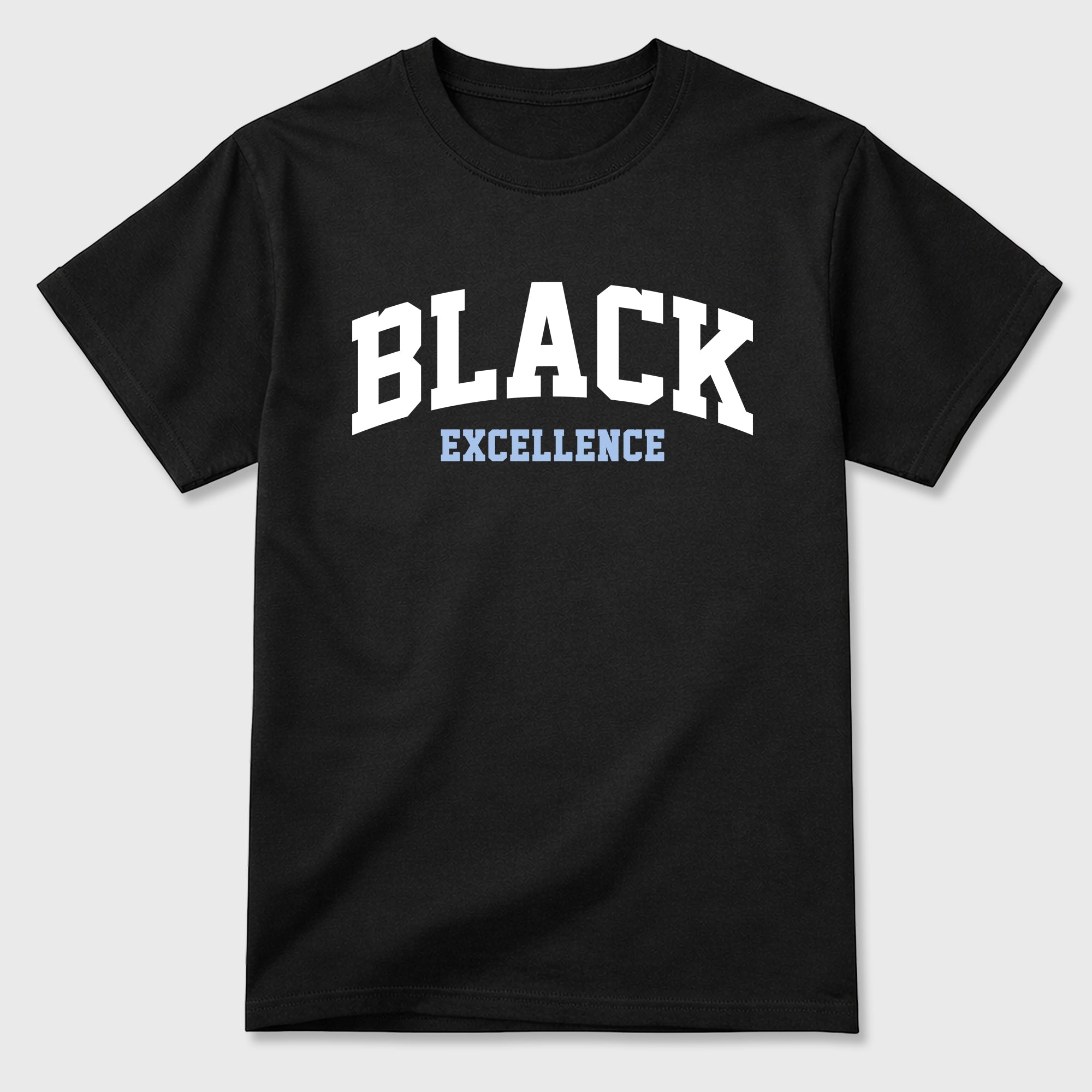 Varsity Black Excellence Graphic T-Shirt featuring original streetwear artwork designed to match the Air Jordan 6 Black and White. Black 2 Graphic T-Shirt.