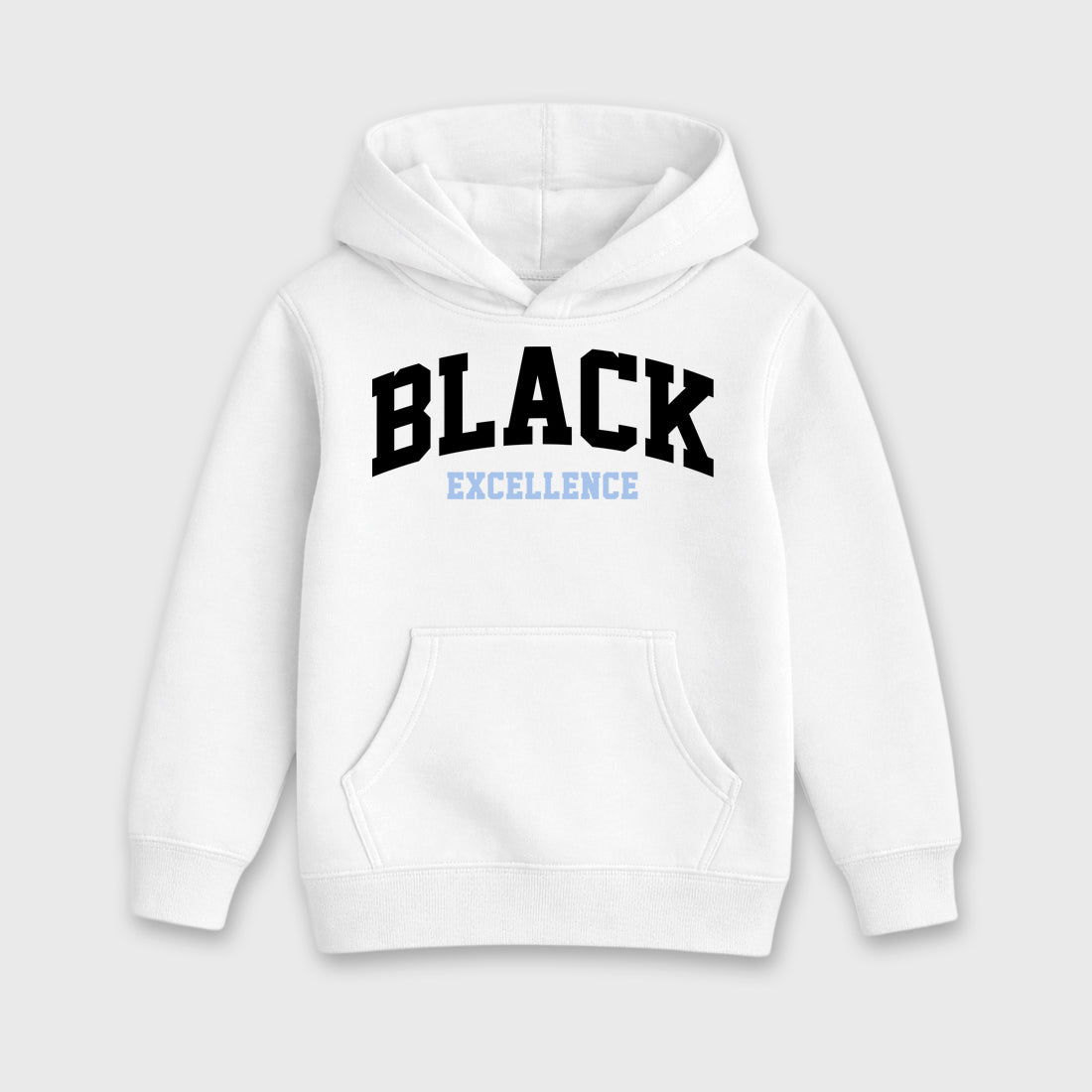 Varsity Black Excellence Baby & Kids Graphic Hoodie featuring original artwork designed to match the Air Jordan 6 Black and White. White 2 Kids Graphic Sweater.