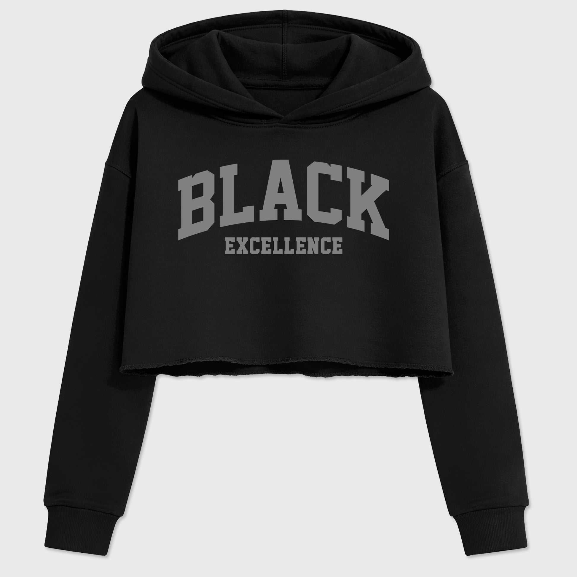Sneaker match tees – Sneaker Tees To Match Air Jordan 6 Cap and Gown Shoes – Varsity Black Excellence Crop T-Shirt Black 2