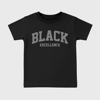 Sneaker match tees – Sneaker Tees To Match Air Jordan 6 Cap and Gown Shoes – Varsity Black Excellence Kids T-Shirt Black 2