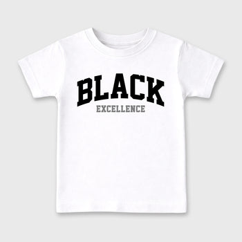 Sneaker match tees – Sneaker Tees To Match Air Jordan 6 Cap and Gown Shoes – Varsity Black Excellence Kids T-Shirt White 2