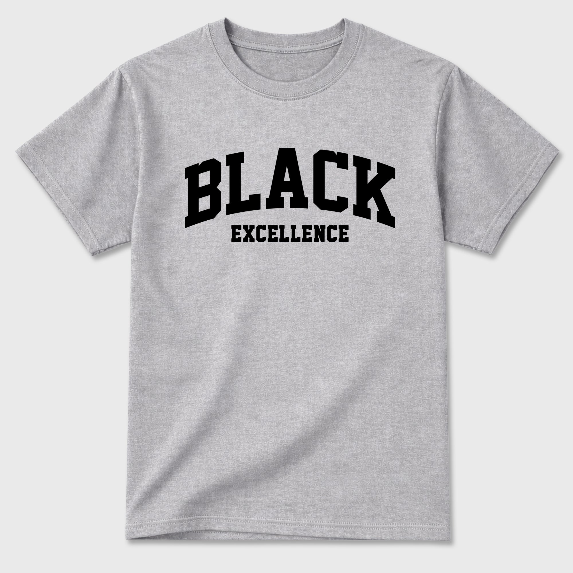 Sneaker match tees – Sneaker Tees To Match Air Jordan 6 Cap and Gown Shoes – Varsity Black Excellence Tee Heather Grey 2