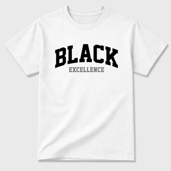 Sneaker match tees – Sneaker Tees To Match Air Jordan 6 Cap and Gown Shoes – Varsity Black Excellence Tee White 2