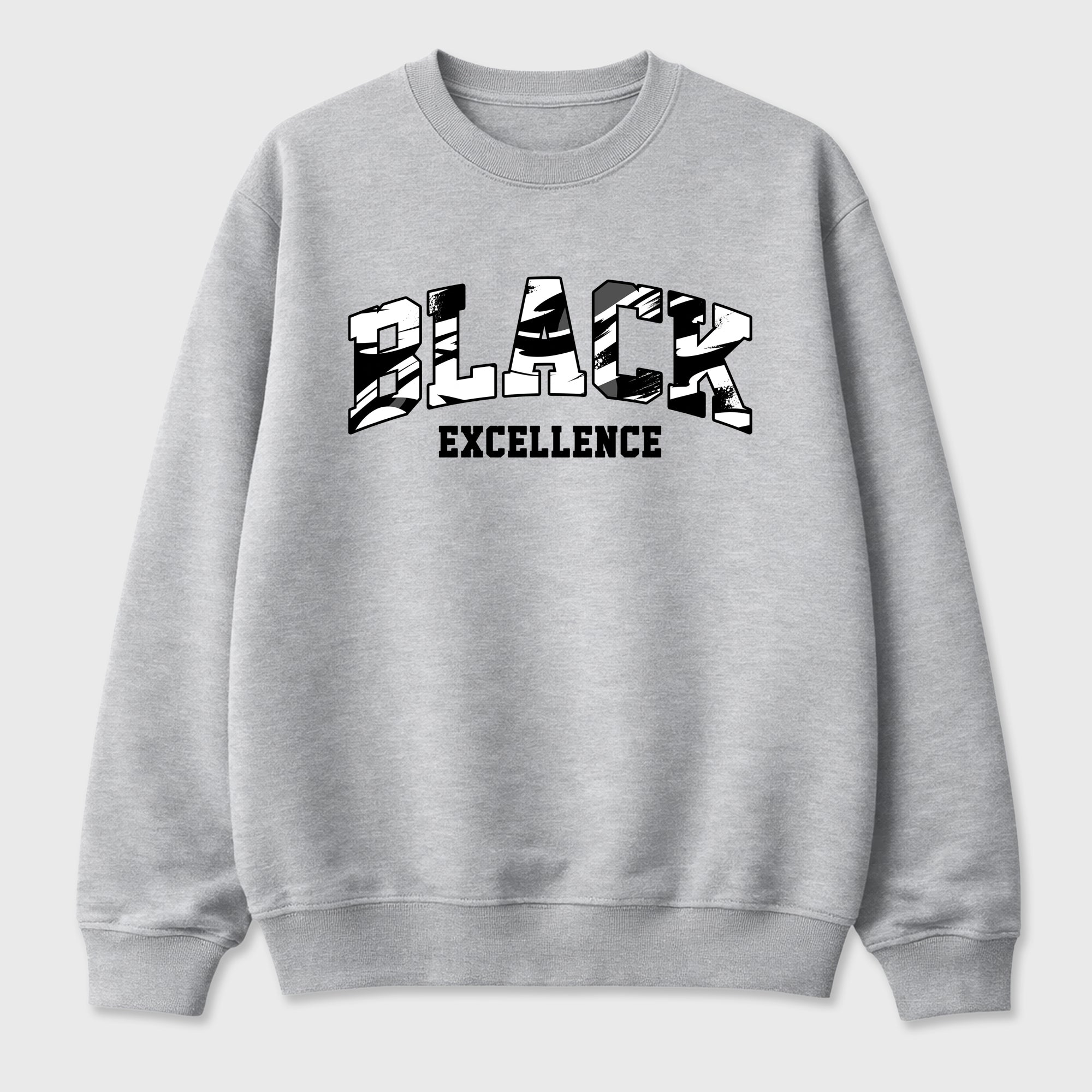 Varsity Black Excellence Graphic T-Shirt featuring original streetwear artwork designed to match the Air Jordan 8 Chrome. Heather Grey 2 Graphic Tee.