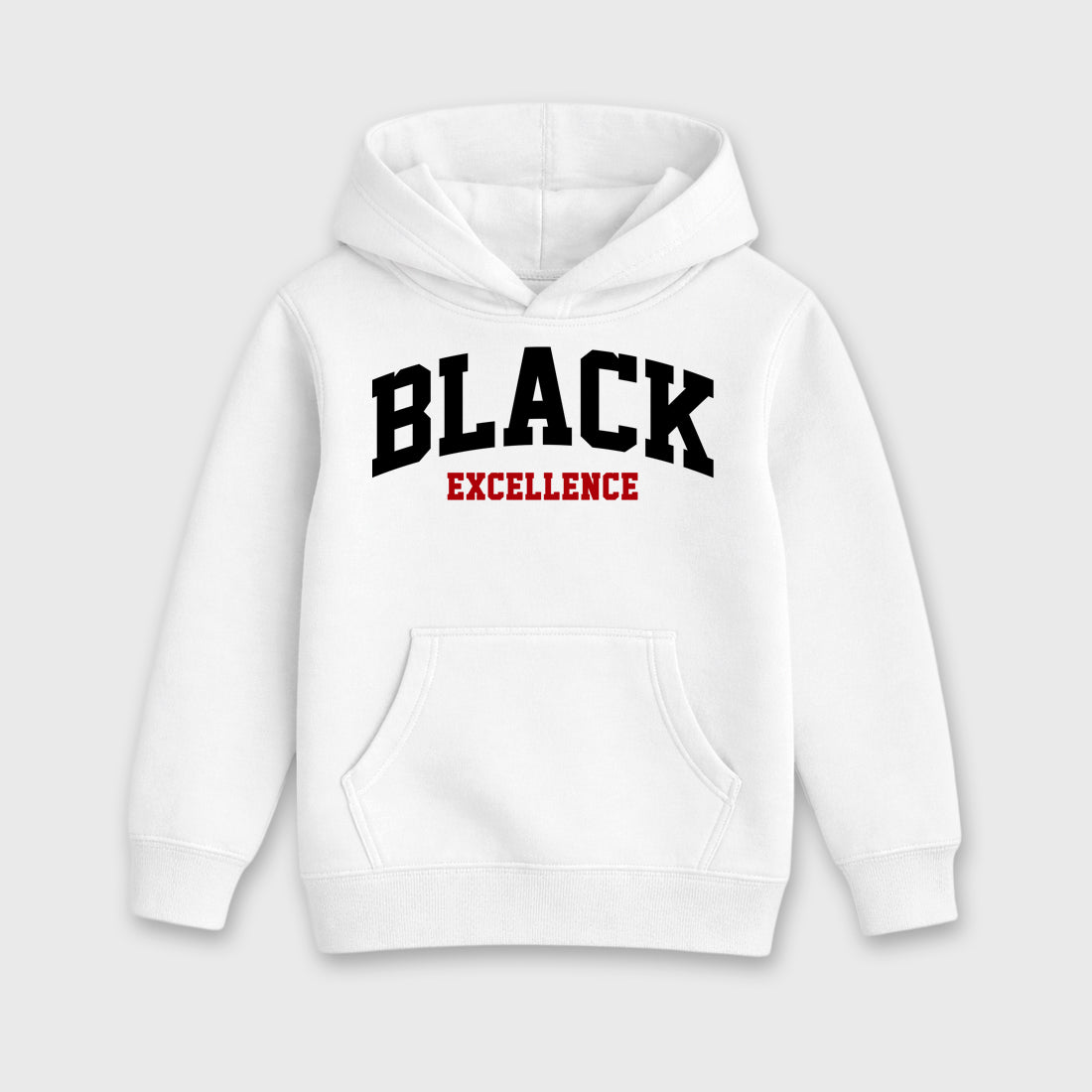 Varsity Black Excellence Baby & Kids Graphic Hoodie featuring original artwork designed to match the Air Jordan 9 True Red. White 2 Kids Graphic Sweater.