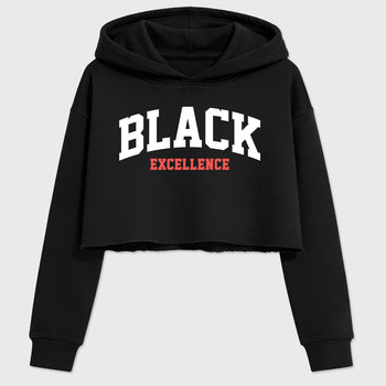 Sneaker match tees – Sneaker Tees To Match Air Max 90 Infrared Shoes – Varsity Black Excellence Crop T-Shirt Black 2