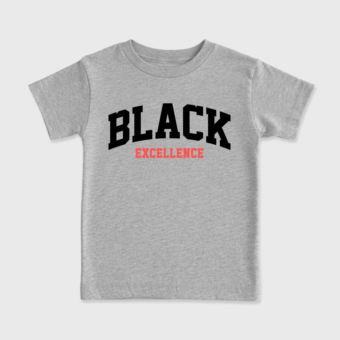 Sneaker match tees – Sneaker Tees To Match Air Max 90 Infrared Shoes – Varsity Black Excellence Kids T-Shirt Heather Grey 2