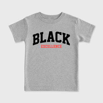Sneaker match tees – Sneaker Tees To Match Air Max 90 Infrared Shoes – Varsity Black Excellence Kids T-Shirt Heather Grey 2