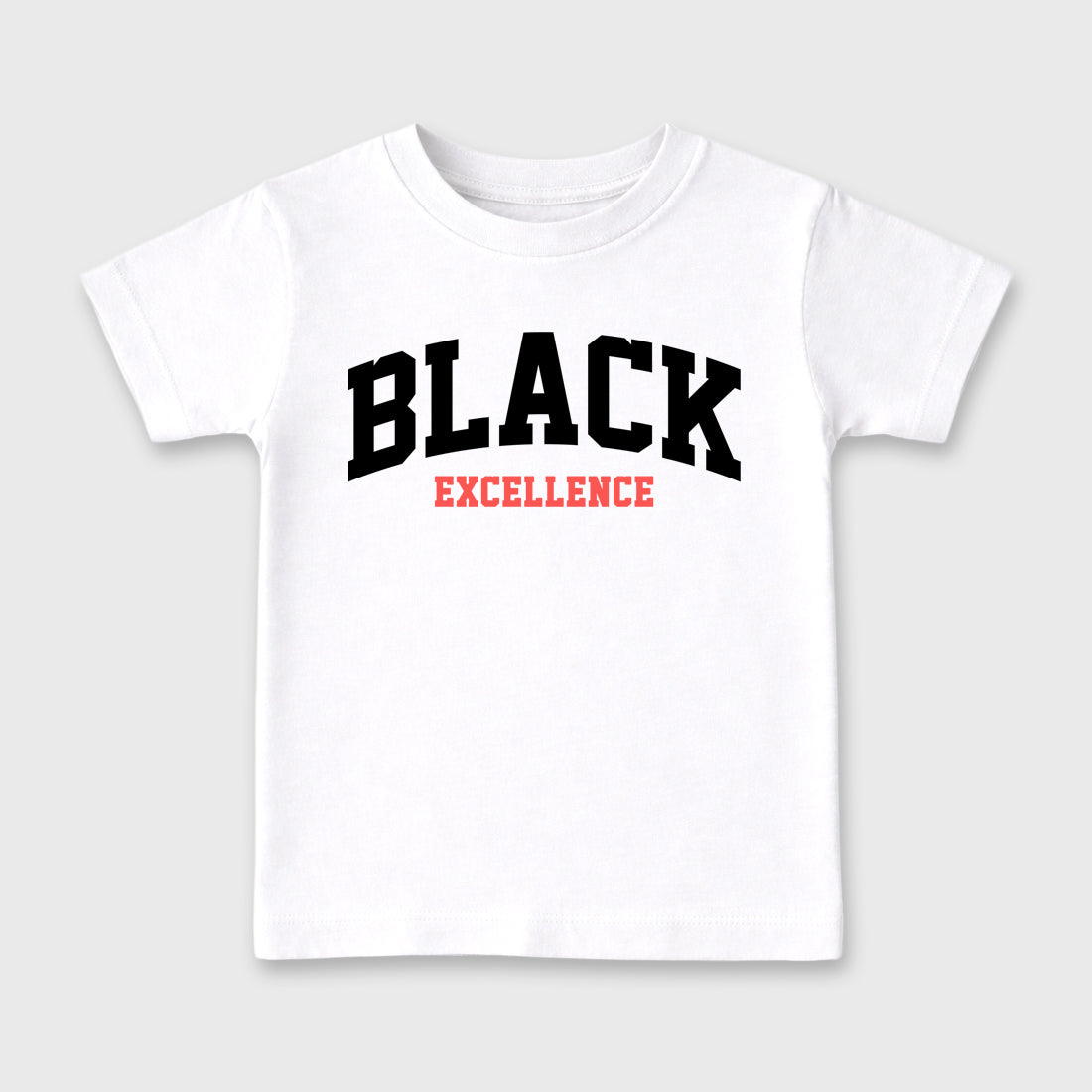 Sneaker match tees – Sneaker Tees To Match Air Max 90 Infrared Shoes – Varsity Black Excellence Kids T-Shirt White 2