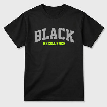 Sneakerfit graphic tee destination – Sneaker Tees To Match Air Max 95 Neon Yellow Sneakers – Varsity Black Excellence Tee Black 2
