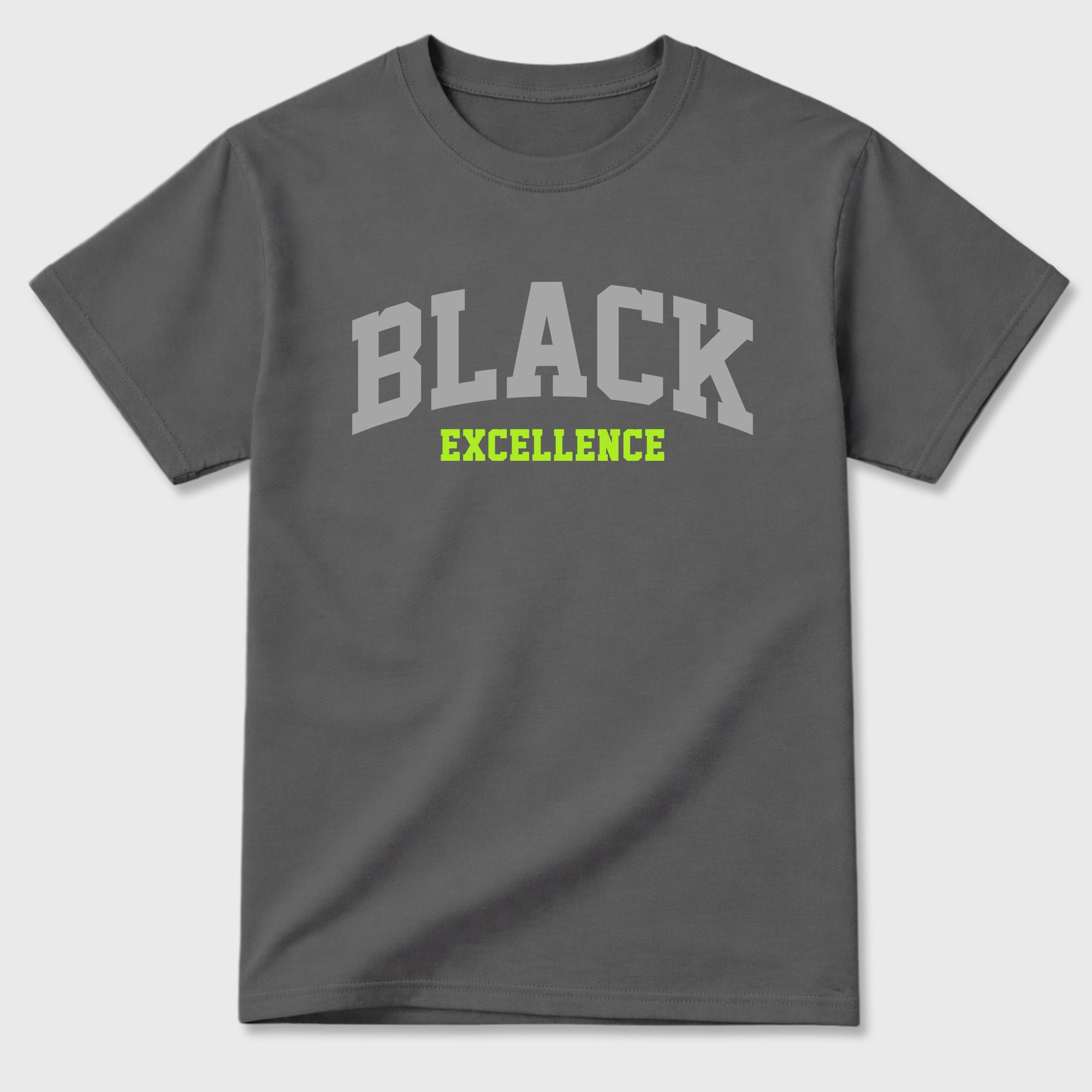 Sneakerfit graphic tee destination – Sneaker Tees To Match Air Max 95 Neon Yellow Sneakers – Varsity Black Excellence Tee Cool Grey 2