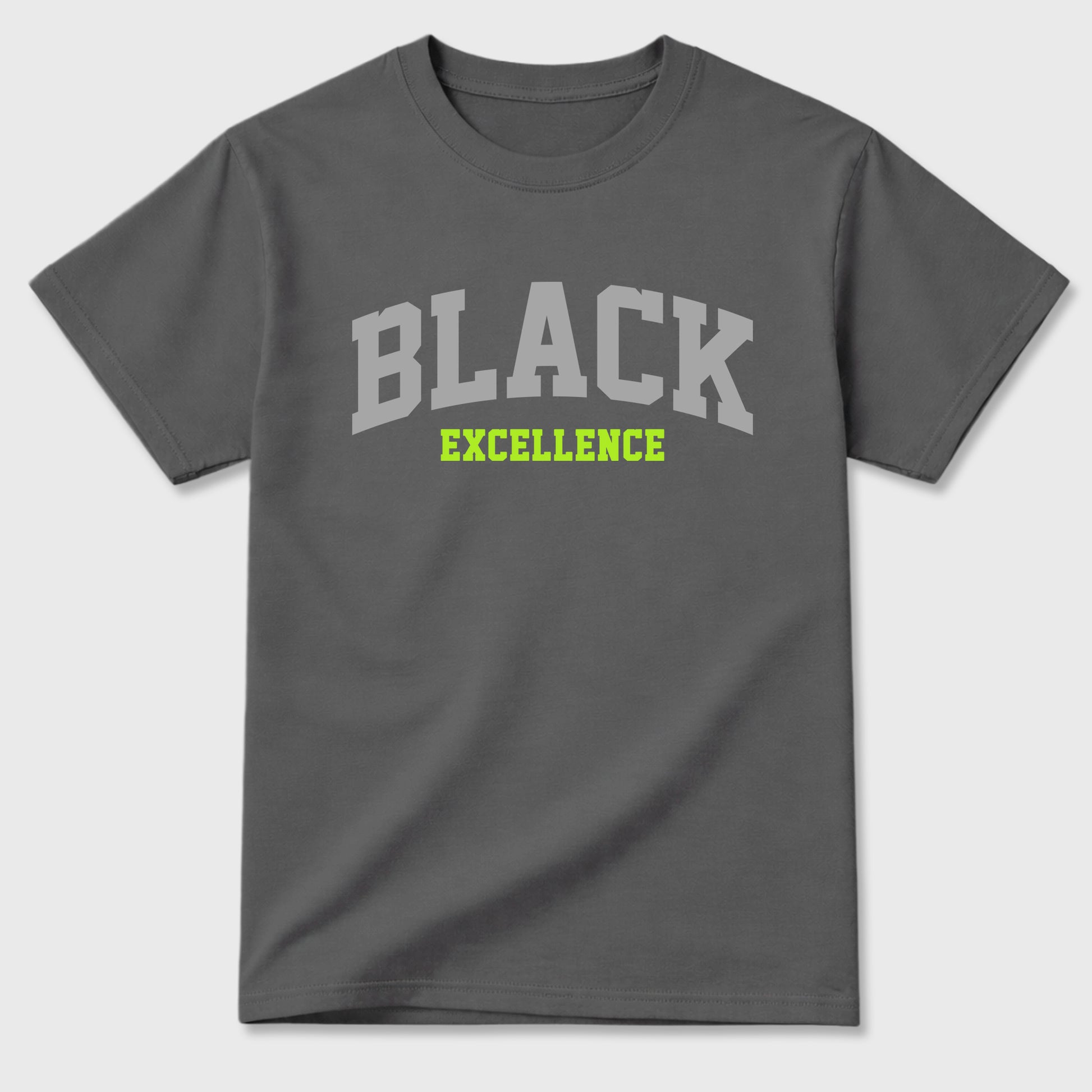 Sneakerfit graphic tee destination – Sneaker Tees To Match Air Max 95 Neon Yellow Sneakers – Varsity Black Excellence Tee Cool Grey 2
